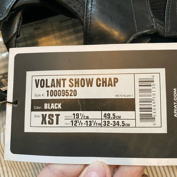 🐴 ARIAT Volant Show Chap - Picture 3 of 8